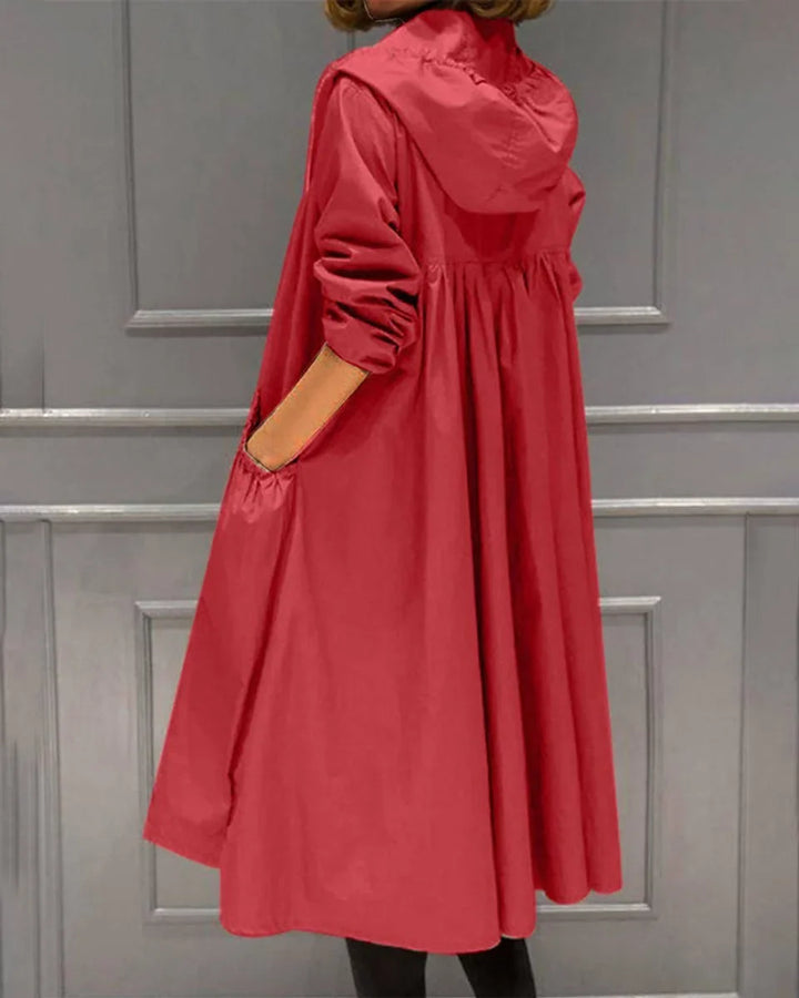 Kimber | Women's Hooded Waterproof Long Trench Coat