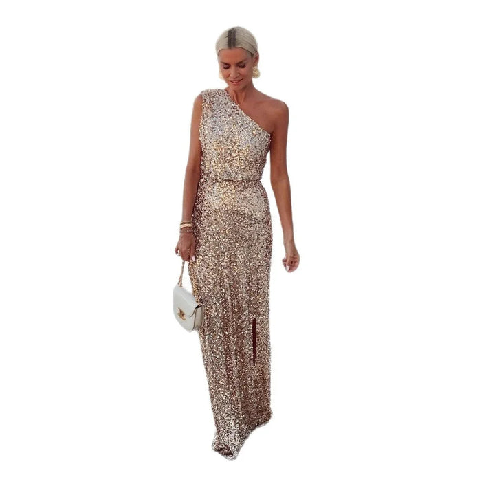 Bethany | Women's One-Shoulder Sequin Cocktail Dress