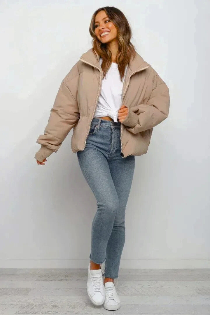 Hattie | Women's Cropped Oversized Puffer Jacket