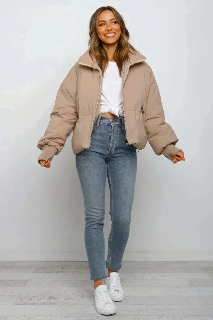 Hattie | Women's Cropped Oversized Puffer Jacket