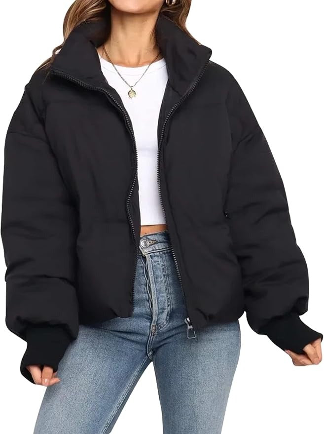 Hattie | Women's Cropped Oversized Puffer Jacket