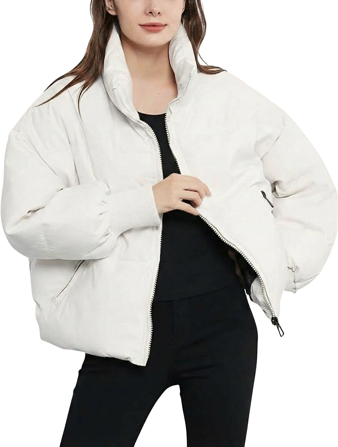 Hattie | Women's Cropped Oversized Puffer Jacket