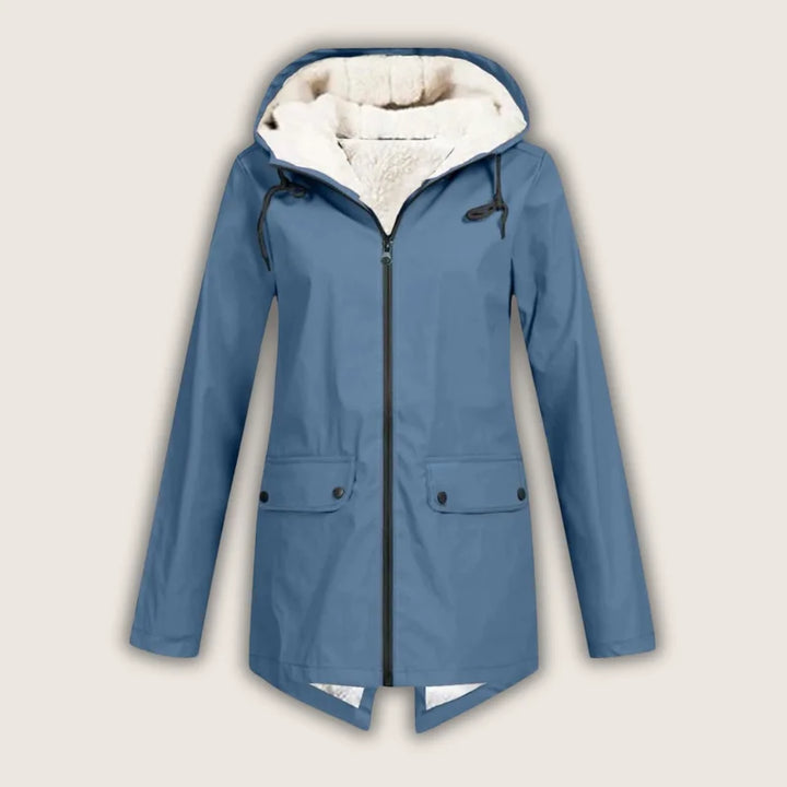 Ariella | Women's waterproof hooded jacket with sherpa lining