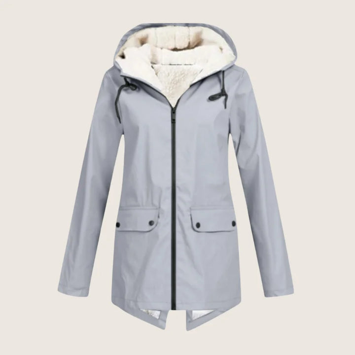 Ariella | Women's waterproof hooded jacket with sherpa lining
