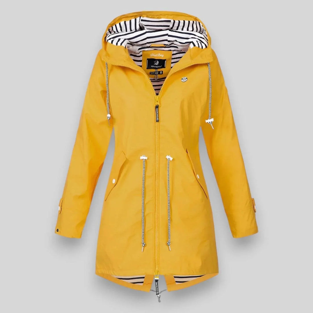 Ayleen | Women's waterproof hooded jacket with striped lining
