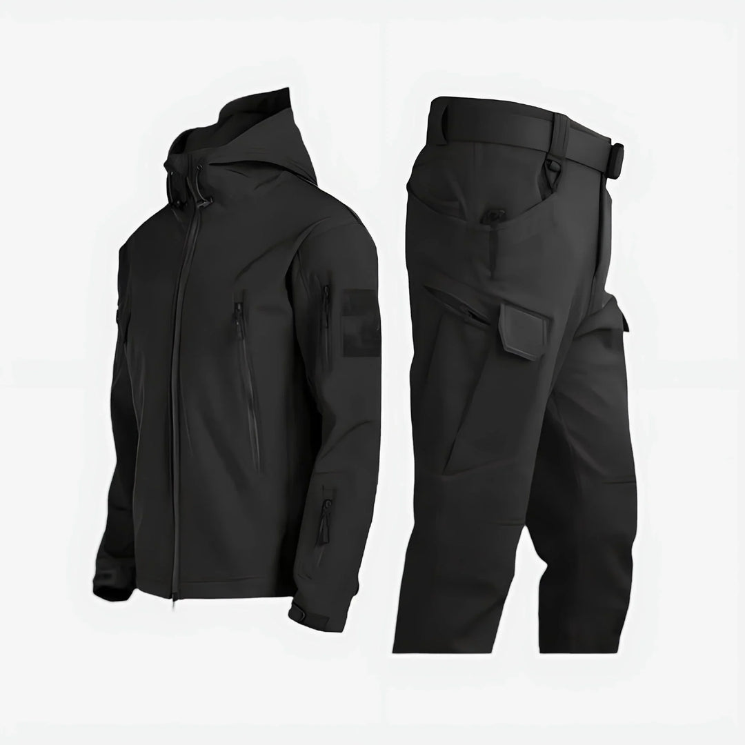 Layla | Women's waterproof outdoor tactical set with hooded jacket and cargo trousers