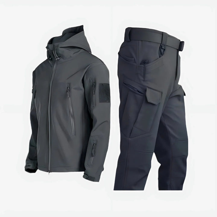 Layla | Women's waterproof outdoor tactical set with hooded jacket and cargo trousers